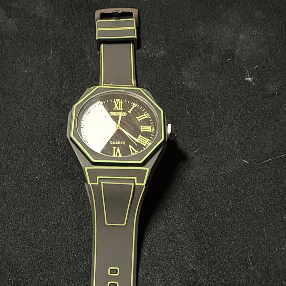 Black and Green Futuristic Cyberpunk Watch - NEW
